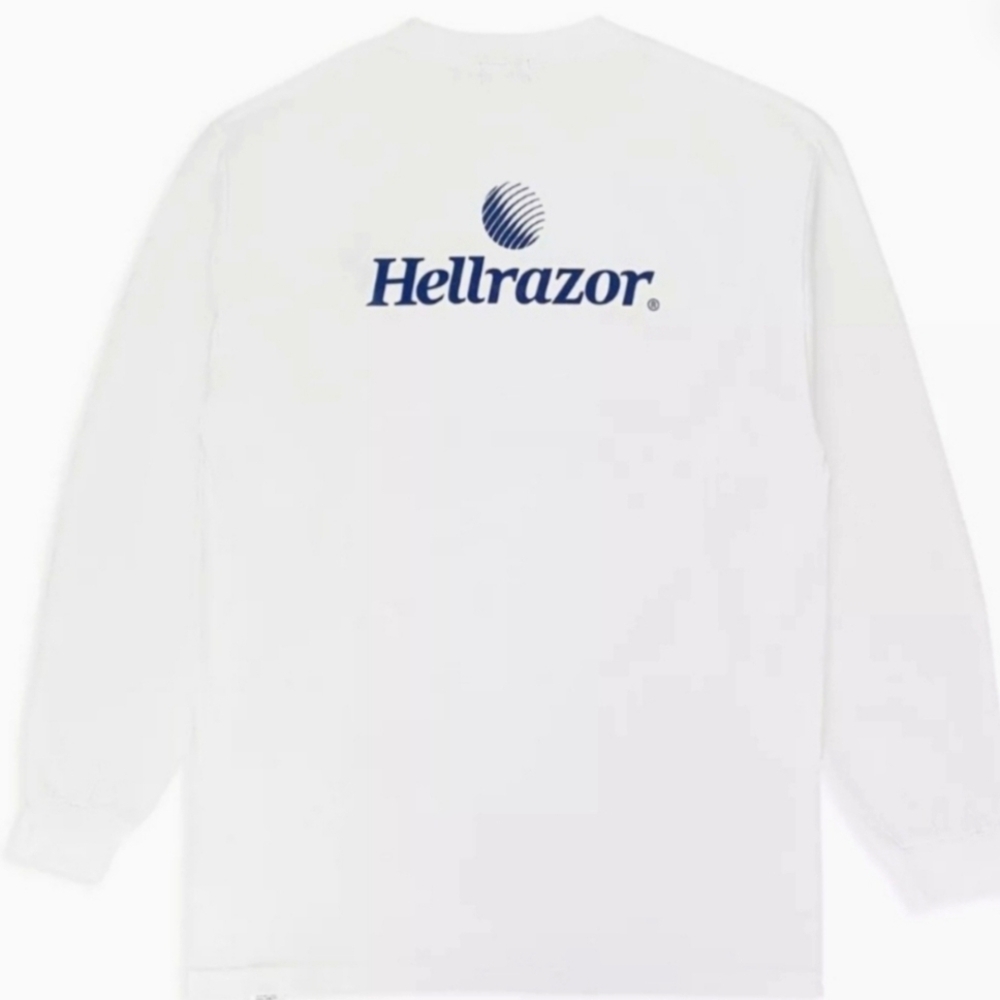 Mens XL long Sleeve White Tee Skate Wear